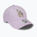 Șapcă pentru femei New Era Metallic Logo 9Forty Los Angeles Dodgers pastel purple