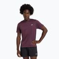 Tricou pentru bărbați New Balance Athletics Run plum brown