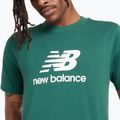 Tricou pentru bărbați New Balance Stacked Logo night watch green 4