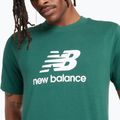 Tricou pentru bărbați New Balance Stacked Logo night watch green 4
