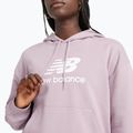 Bluză pentru femei New Balance French Terry Stacked Logo Hoodie icewine 4