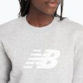 Tricou pentru femei New Balance Sport Fleece Logo Crew atletic gri 4