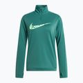 Bluză de alergare pentru femei Nike Swoosh Dri-FIT 1/4-Zip Mid bicoastal/vapor green