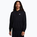Hanorac pentru bărbați Nike Club French Terry Pullover Hoodie black/black/white
