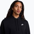 Hanorac pentru bărbați Nike Club French Terry Pullover Hoodie black/black/white 4