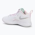 Încălțăminte de volei Nike Hyperset 2 SE white/hyper pink/mint foam/violet mist/pink foam 3