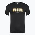 Tricou pentru bărbați Nike Air Graphic black/metalic gold