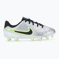 Încălțăminte de fotbal pentru copii Nike Tiempo Legend 10 Academy FG/MG metallic silver/volt/black 2