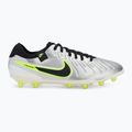 Nike Legend 10 Pro Ag-Pro cizme de fotbal pentru bărbați argint metalic / volt / negru 2