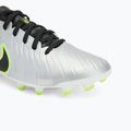 Încălțăminte de fotbal pentru bărbați Nike Tiempo Legend 10 Academy FG/MG metallic silver/volt/black 7