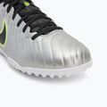 Încălțăminte de fotbal pentru bărbați Nike Tiempo Legend 10 Academy TF metallic silver/volt/black 7