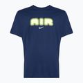 Tricou pentru bărbați Nike Air Graphic midnight navy/volt