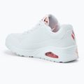 Încălțăminte pentru femei SKECHERS JGoldcrown Uno Spread The Love white/coral 3