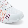Încălțăminte pentru femei SKECHERS JGoldcrown Uno Spread The Love white/coral 7