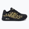 Încălțăminte pentru femei SKECHERS JGoldcrown Uno Golden Heart black/multicolor metallic 2