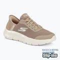 Încălțăminte pentru femei SKECHERS Slip-ins Go Walk Flex Grand Entry taupe/white
