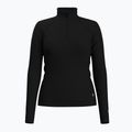 Bluza termică pentru femei Smartwool Classic Thermal Merino Base Layer 1/4 Zip Boxed negru