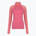 Bluză termoactivă pentru femei Smartwool Classic Thermal Merino Base Layer 1/4 Zip Boxed garden pink digi snow 3