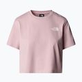 Tricou pentru femei The North Face Simple Dome Cropped Slim Tee metal pink 4