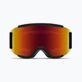 Ochleari de schi Smith Squad black/chromapop pro photochromic red mirror 2