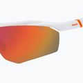 Ochelari de soare pentru bărbați Polaroid PLD 7055/S white/red multilayer polarized high contrast 7
