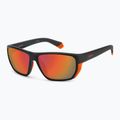Ochelari de soare pentru bărbați Polaroid PLD 7057/S matte black orange/red multilayer polarized 2