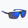 Ochelari de soare pentru bărbați Polaroid PLD 7058/S negru mat albastru/albastru oglindă polarizată hc