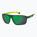 Ochelari de soare Polaroid PLD 7058/S verde mat/verde oglindă polarizată cu contrast ridicat pentru bărbați 2