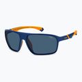 Ochelari de soare pentru bărbați Polaroid PLD 7058/S albastru mat/albastru polarizați cu contrast ridicat 2