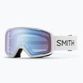 Ochleari de schi Smith Tribute white/blue sensor mirror