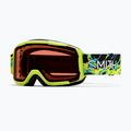 Ochelari de schi pentru copii Smith Daredevil S3 electric lime slime/green solx mirror antifog