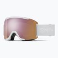 Ochelari de schi Smith Squad S2 white vapor/chromapop everyday rose gold mirror