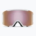 Ochelari de schi Smith Squad S2 white vapor/chromapop everyday rose gold mirror 2