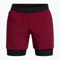 Pantaloni scurți pentru bărbați Under Armour Peak Woven 2in1 cardinal/black/black