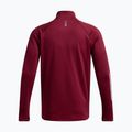 Bărbați Under Armour Launch Elite CW Half Zip cardinal / reflectorizant alergare hanorac 4