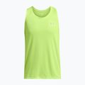 Under Armour Launch Singlet morf verde/reflectorizant bărbați alergare rezervor top 3