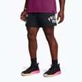 Pantaloni scurți pentru bărbați Under Armour Project Rock Terry Badge Of Honor Fleece black