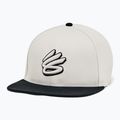 Șapcă pentru bărbați Under Armour Curry Flat Brim Snapback white clay/black