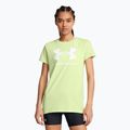 Tricou Under Armour Rival Logo pentru femei, verde/alb