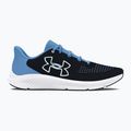 Under Armour Charged Pursuit 3 Big Logo pantofi de alergare pentru femei, negru/albastru orizont/alb 9