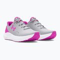 Under Armour Charged Surge 4 halo gri/vivid magenta/vivid magenta pantofi de alergare pentru femei 8