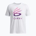 Bărbați Under Armour Curry Logo T-shirt Trend alb/violet 4