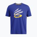 Tricou pentru bărbați Under Armour Curry Logo Trend royal/white/taxi 3