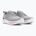 Under Armour Velociti 4 halo gri/racer red/white pantofi de alergare pentru bărbați