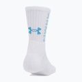 Șosete Under Armour 3-Maker Mid Crew 3 perechi white/white/ether blue 3