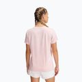 Tricou de antrenament pentru femei Under Armour Tech V-Twist prime pink/white 2