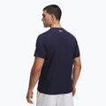 Tricou de antrenament pentru bărbați Under Armour HeatGear Fitted midnight navy/white 2