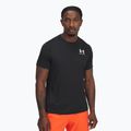 Tricou de antrenament pentru bărbați Under Armour HeatGear Fitted black/white