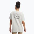 Tricou pentru femei Under Armour Project Rock Campus white clay/black 2