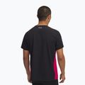 Tricou de alergare pentru bărbați Under Armour Trail Run Zip black/shaded fuchsia/reflective 2